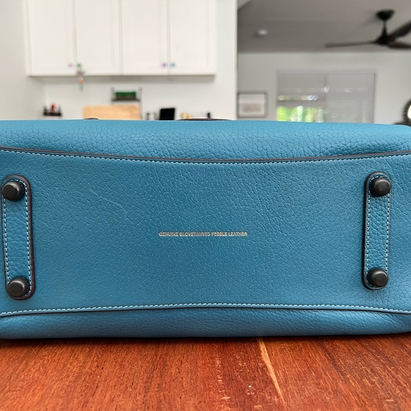 LIKE NEW WITH TAGS Coach NASA Rogue Bag blue leather - Picture 3 of 11